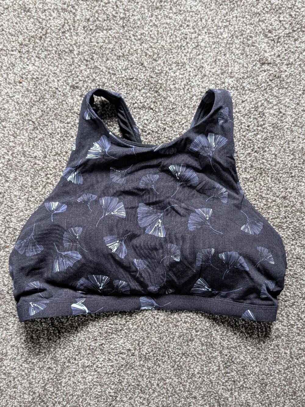 Title Nine Selkie High Neck Bikini Top Swimsuit Ginko size M